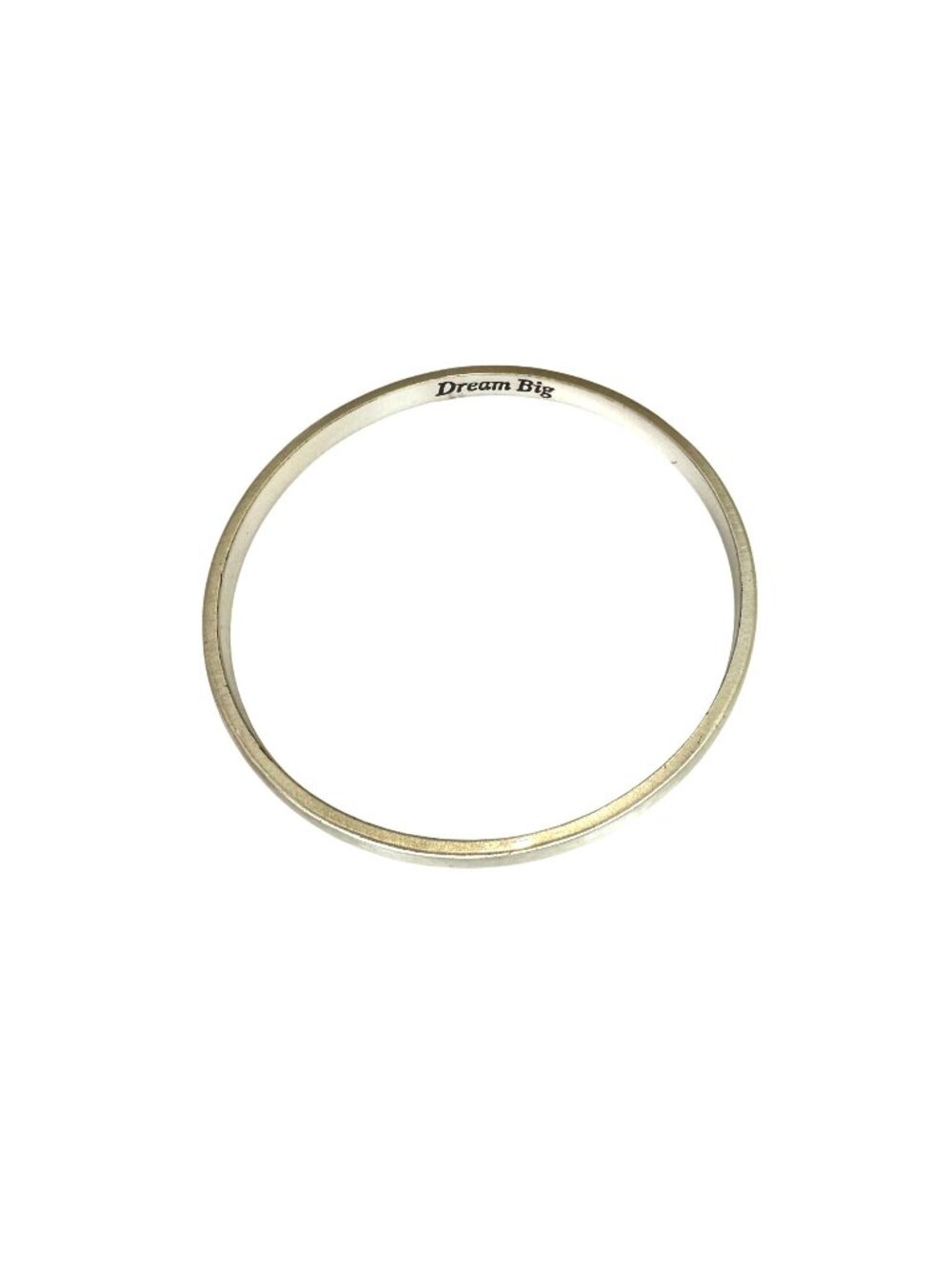 Brighton Silver-tone "Dream Big" Inspirational Bangle Bracelet